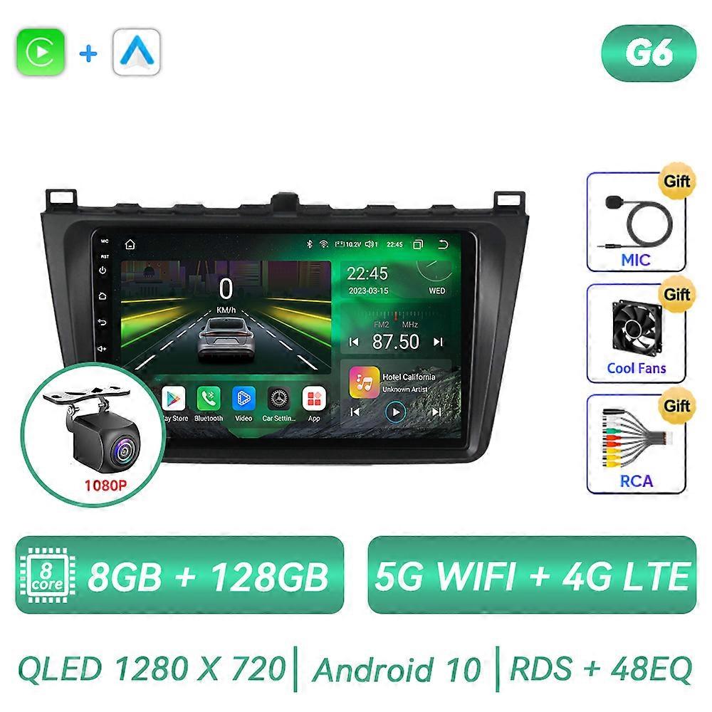 Android Car Radio For Mazda 6 Rui Wing Mazda6 GH 2008 - 2015 Multimedia Player Navigation GPS Carplay Touch Screen Auto Stereo