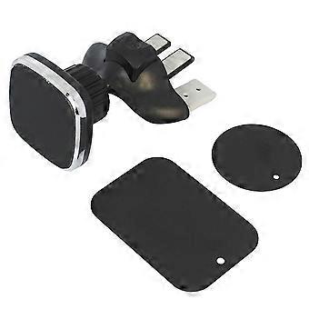 Rotación de 360 grados Soporte de teléfono de coche Square Cd Slot Soporte magnético
