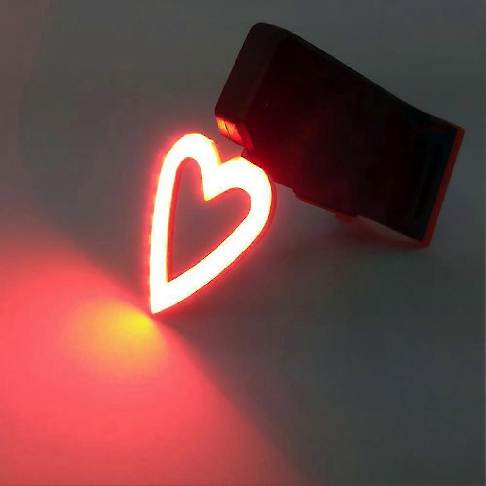 Creative High-brightness Led Seat Back Heart Round Shaped Safety