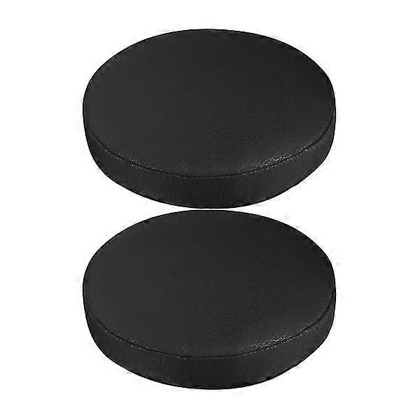 2pcs Black Stretch Stool Covers Round Shape Stool Covers Black Stool Covers
