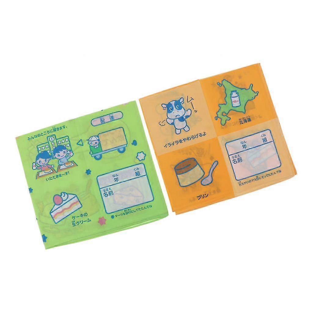2pcs Kids Handkerefs Pattern He Square Kerefs -Yogu