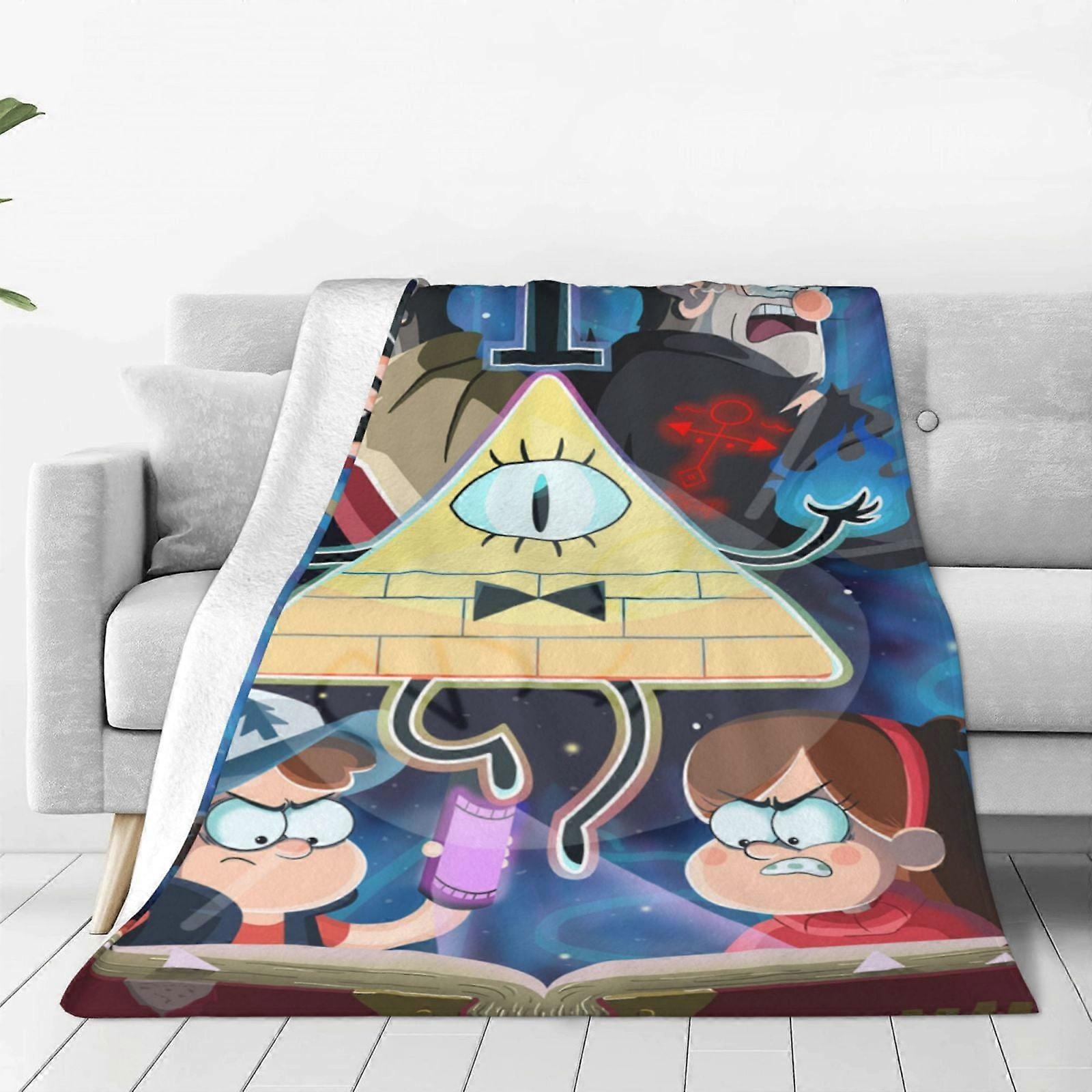 o1213 Gravity Falls Fleece Blanket Super Soft Cozy Throw Blanket  Lightweight Fuzzy Comfy Flannel Blanket xMT10963