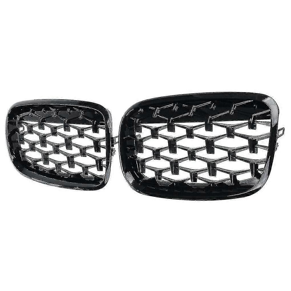 גריל יהלום לרכב גריל כליות קדמי גריל כרום רשת אביזרים לרכב עבור E70 E71 E72 X5 X6 2007