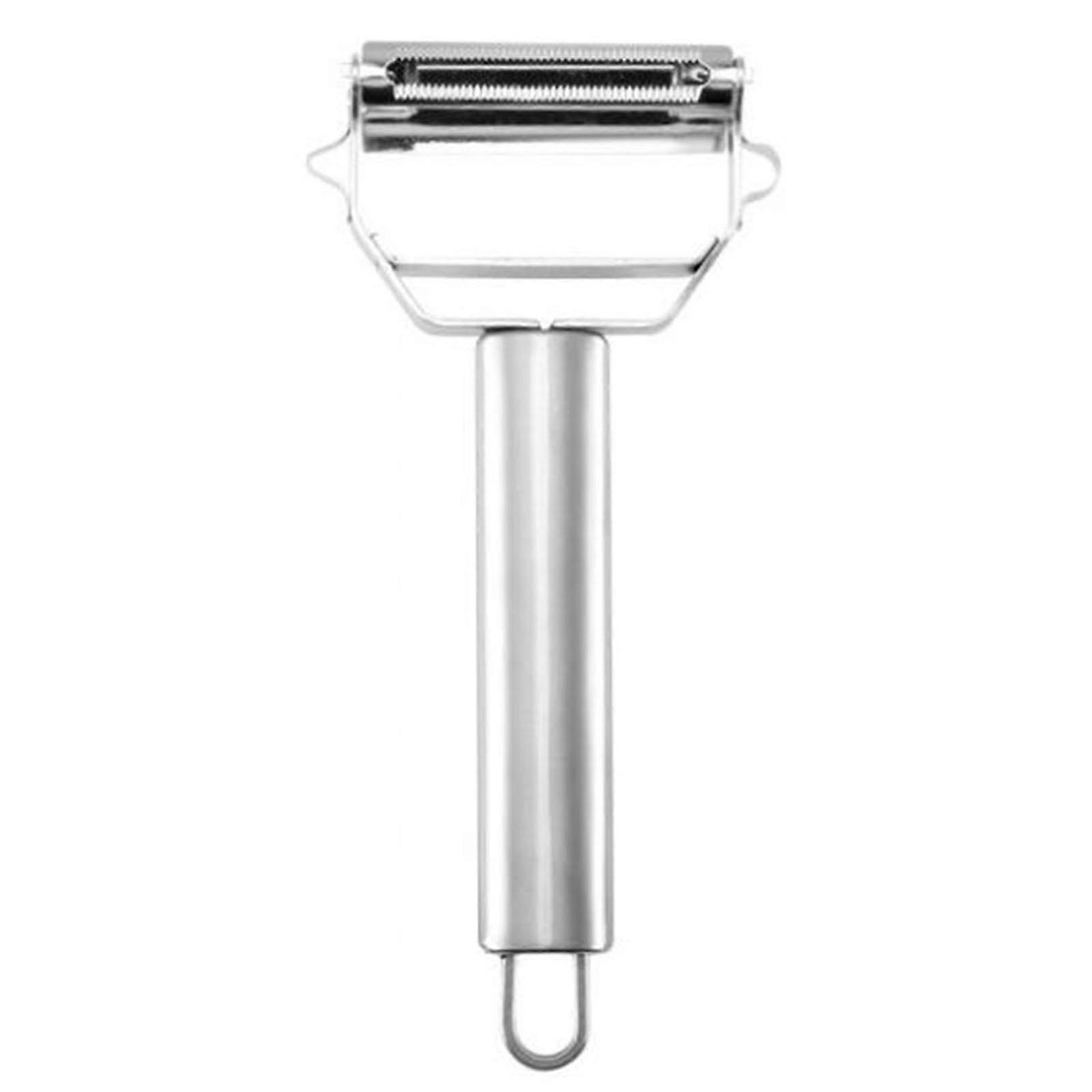 Vegetable Peeler Grater Multi-Function Stainless Steel with Double-Head Design Comfort Grip Handle And Easy Storage Hook