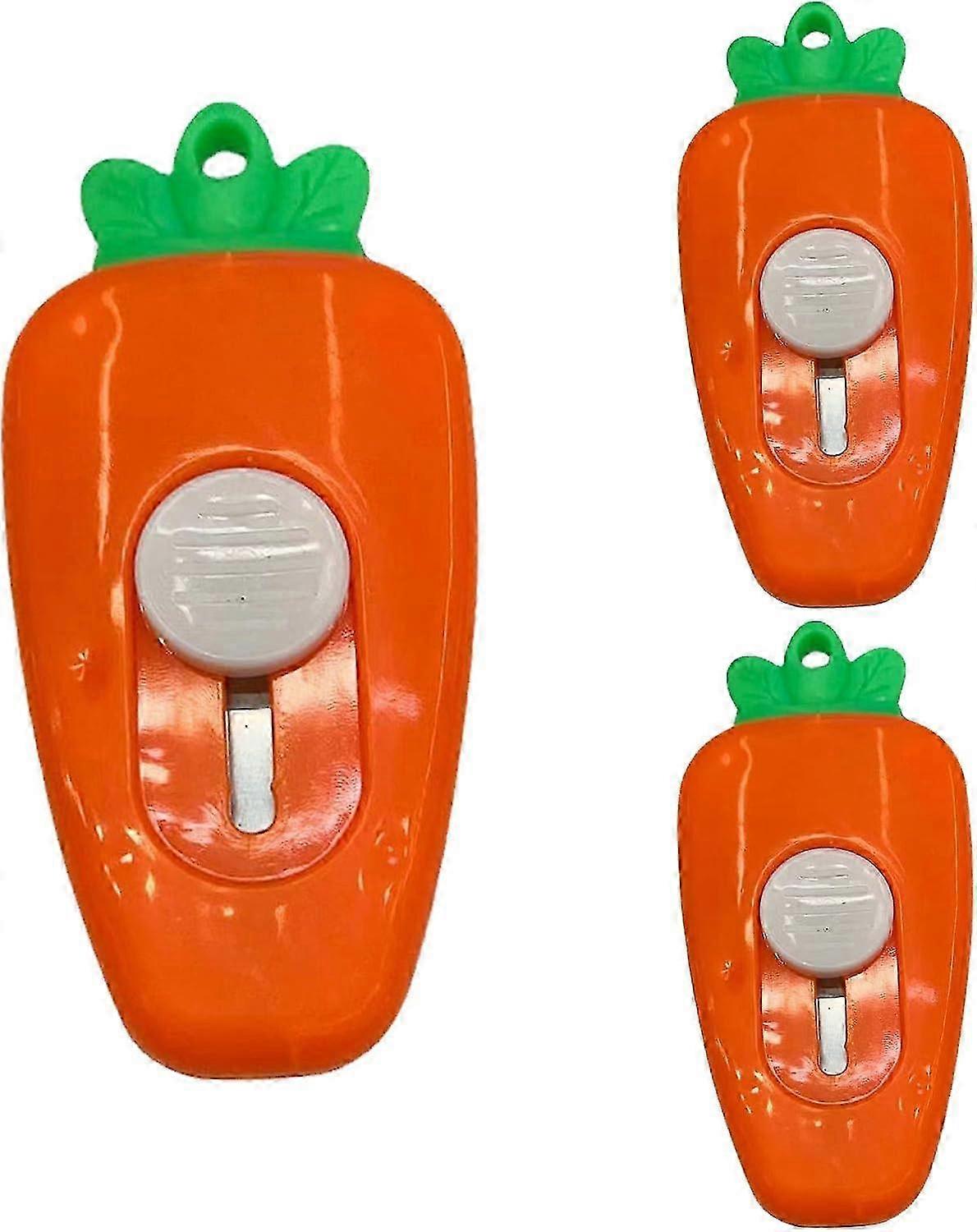 3-teilige karottenförmige Teppichschneider-Brieföffner