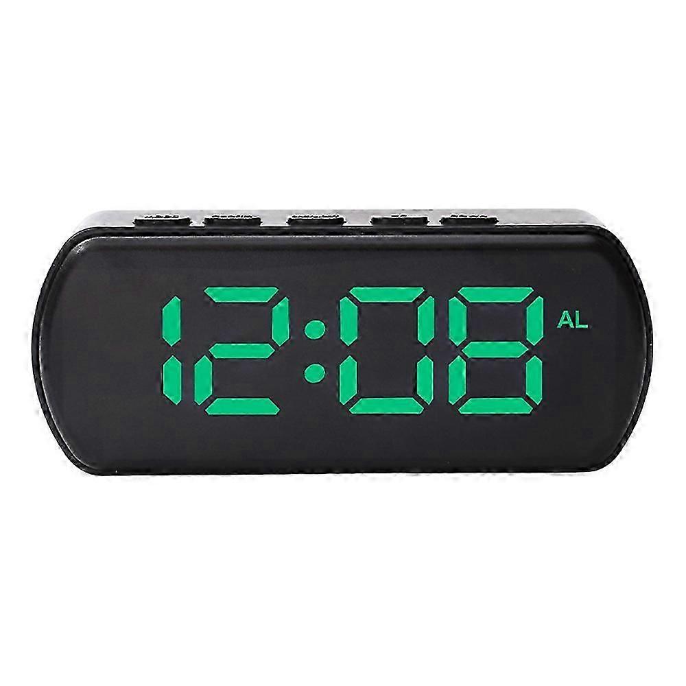 Full Screen Led Alarm Clock Classic Digital Electronic Alarm Clock  green