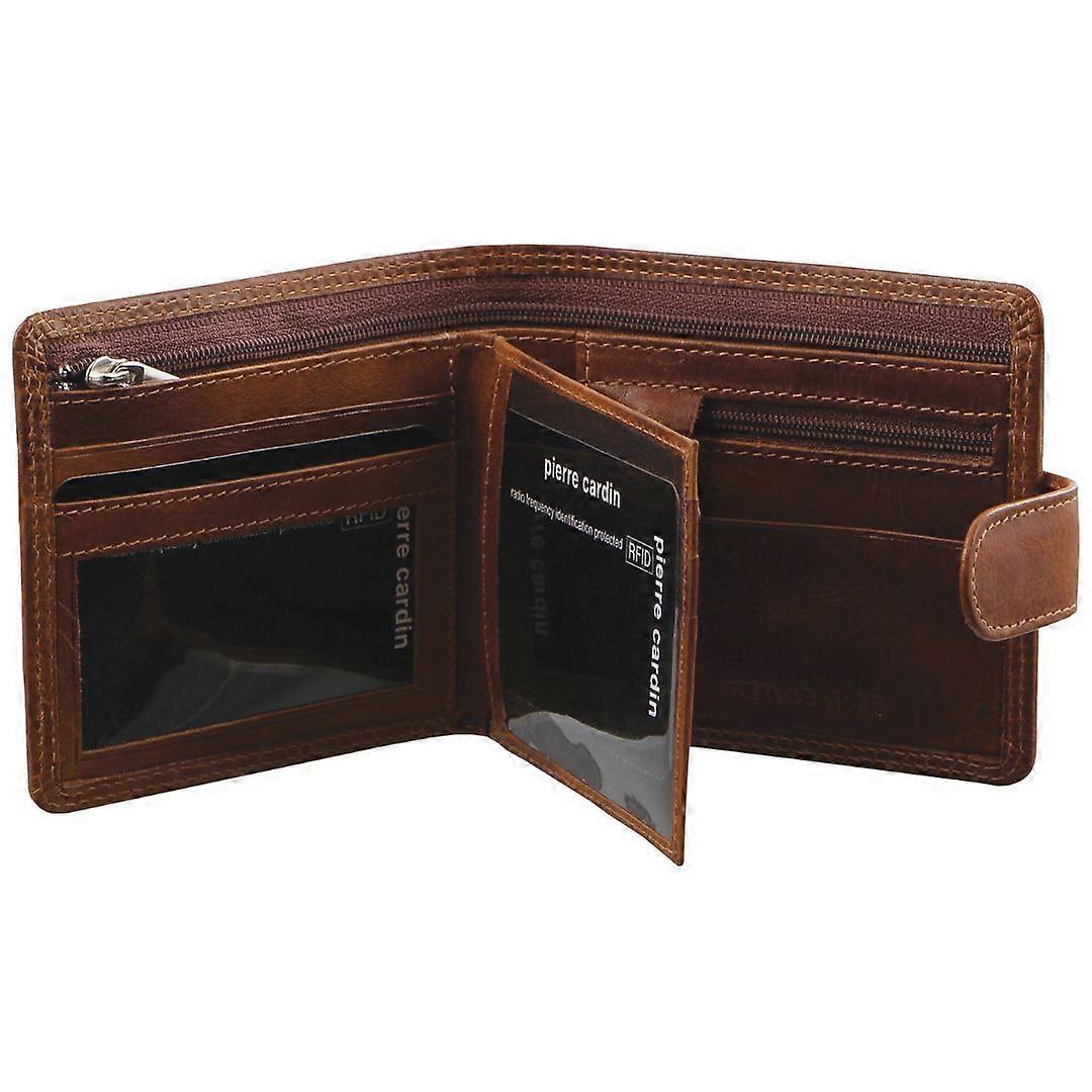 Pierre Cardin Mens Soft Rustic Leather RFID Protected Wallet