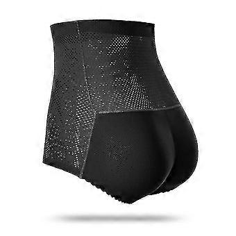 Mulheres acolchoadas Push Up Calcinha Butt Lifter Shaper Fake Ass M Cintura alta 589balck