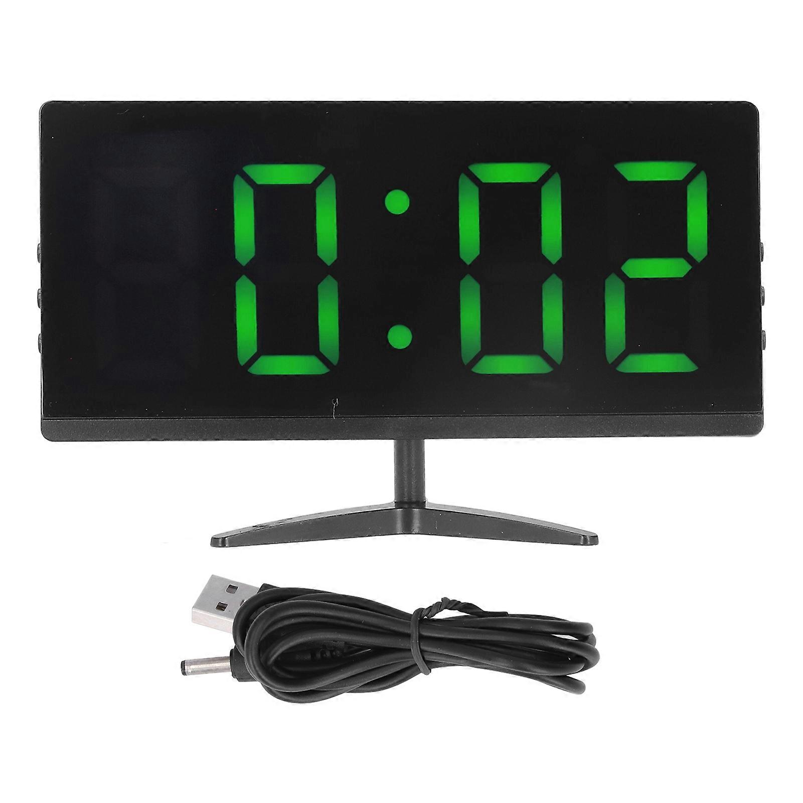 Digital Alarm Clock LED Luminous Function Special Mirror Design Intelligent Electronic USB Powered Clock