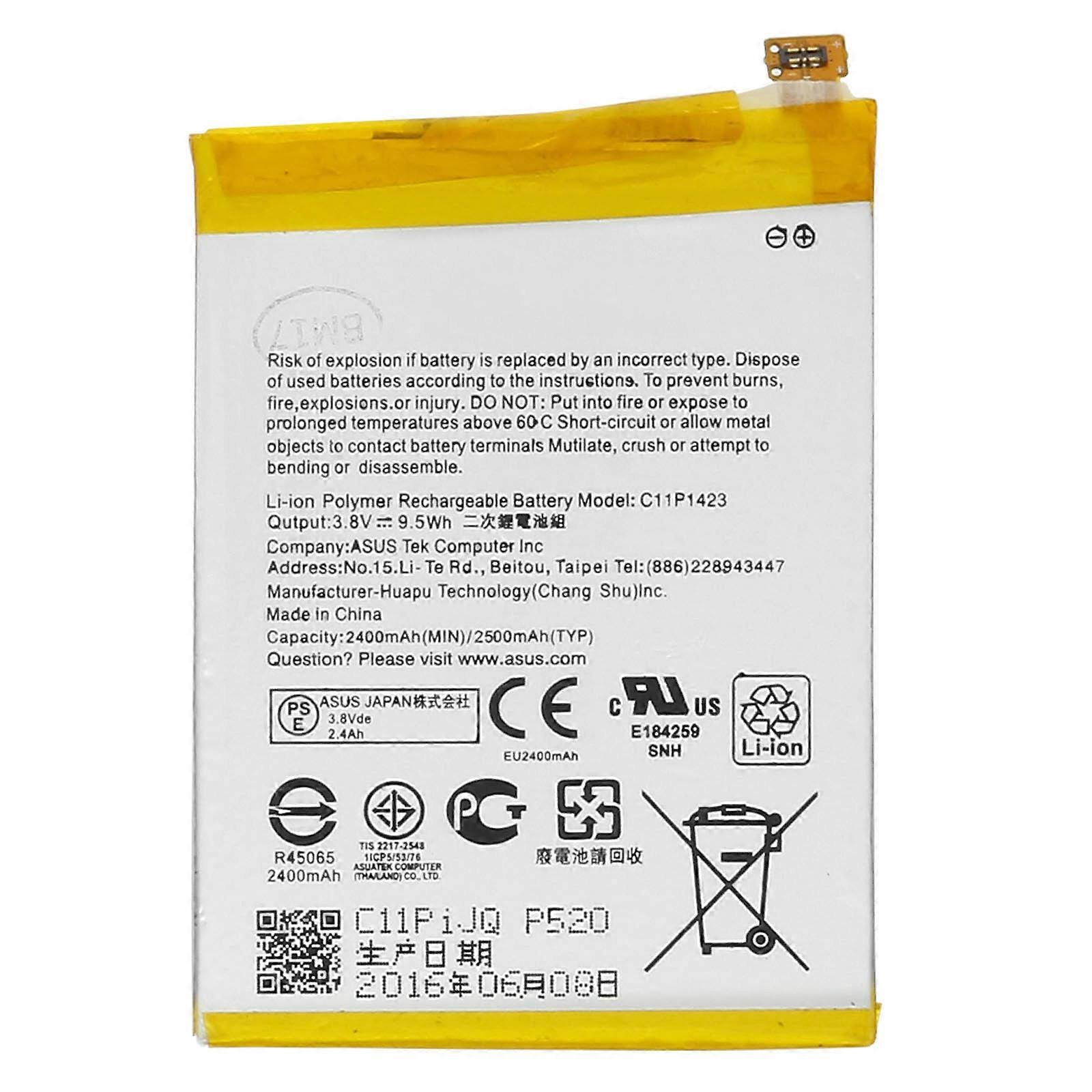 Alkuperäinen Asus Zenfone 2 ZE500CL akku – C11P1423 2500mAh