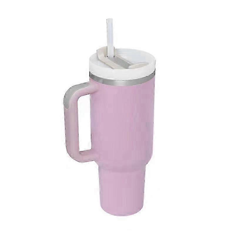 Quencher H2.0 Flowstate - Termo de acero inoxidable con tapa y pajita, 30 oz, color rosa