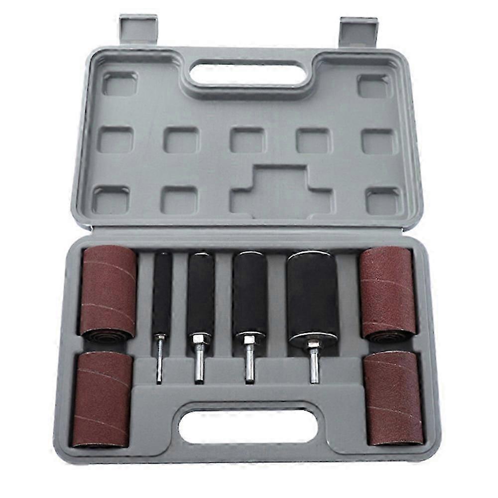 Drum Sander Kit Sanding Belt Sandpaper with Spindle Case suitable for Drill Press Tools