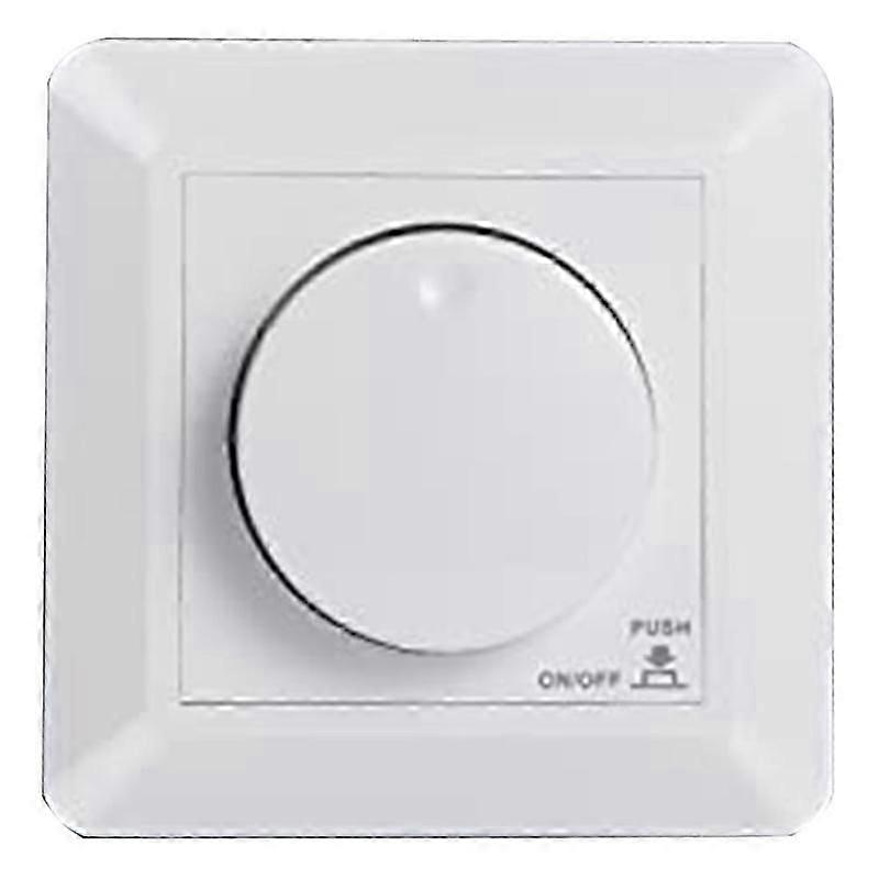 LED Dimmer Switch, Flush-Mounted Dimmer compatible with Dimmable LED and Halogen, 5-300 W Dimmer Switch LED, Phase Control Dimmer