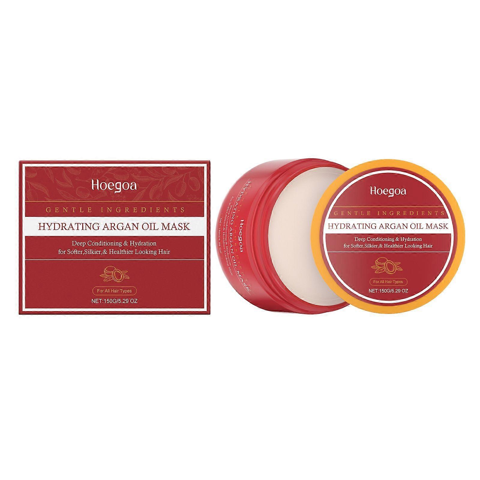HOEGOA Argan Oil Hair Mask Nourishes, Makes Hair Rich and Smooth
