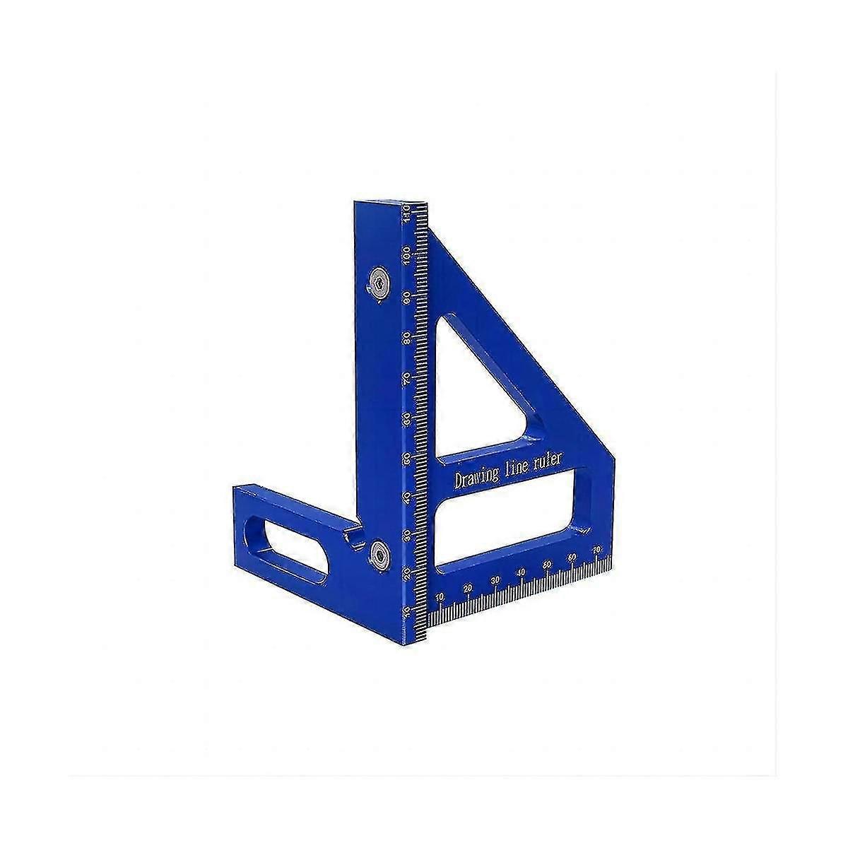 3d Multi-angle Measuring Ruler,45/90 Degree Aluminum Alloy Woodworking Square Protractor, For Engineer Carpenter