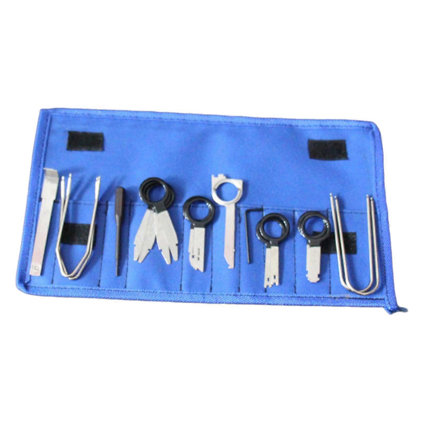 20Pcs Trim Removal Tool Kit Stereo Player Radio Removal Keys Tool Kit Auto Radio Repair Removal Tool