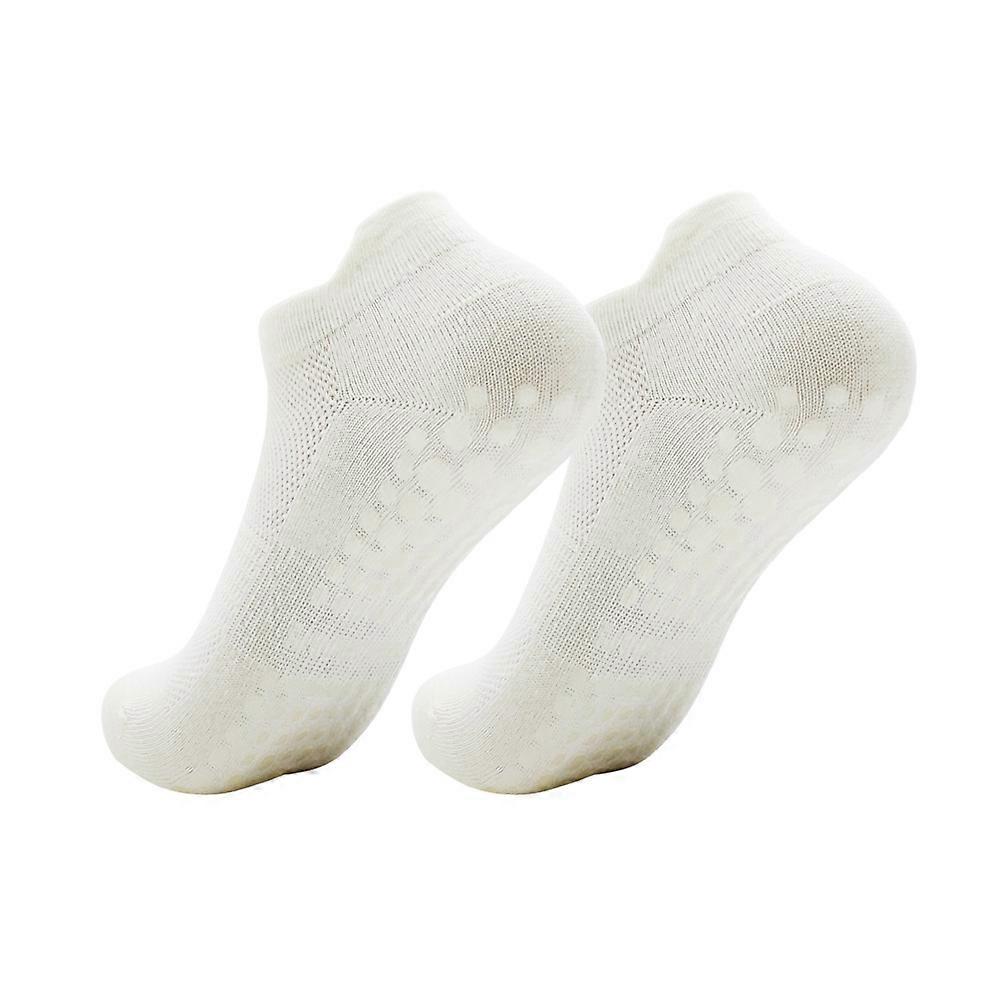 Non Slip Anti Sticky Socks for Pilates - 3 Pairs, Grip Socks, Cotton Blend, Size S/M, Ideal for Yoga and Barre Classes