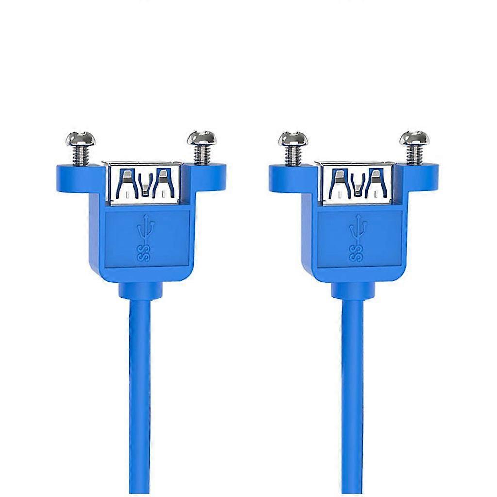 High Speed USB 3.0 Charging Data Transfer Cable with Panel Mount Screw 5Gbps