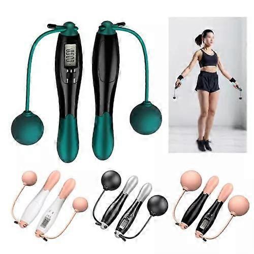 Cordless Skipping Rope Jump Ropes Smart Digital Screen with Weighted for Outdoor Sports Fitness