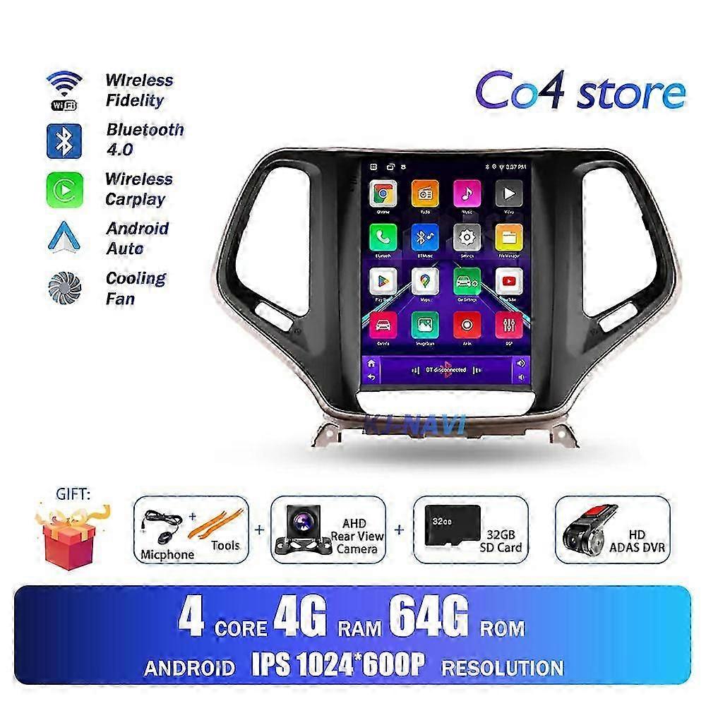 Android 13 για το Jeep Grand Cherokee 5 KL 2016-2018 για το στυλ Tesla Android Car Multimedia Player Navigation Intelligent System