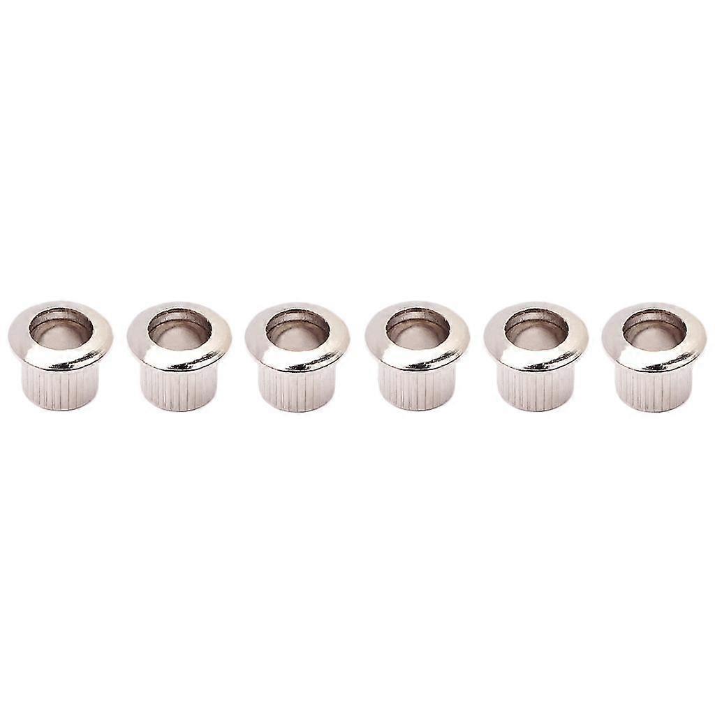 Set/6Pcs Nickel Metall Gitarre Mechanik Kopf Tuning Peg Key Tuner Buchsen DIY