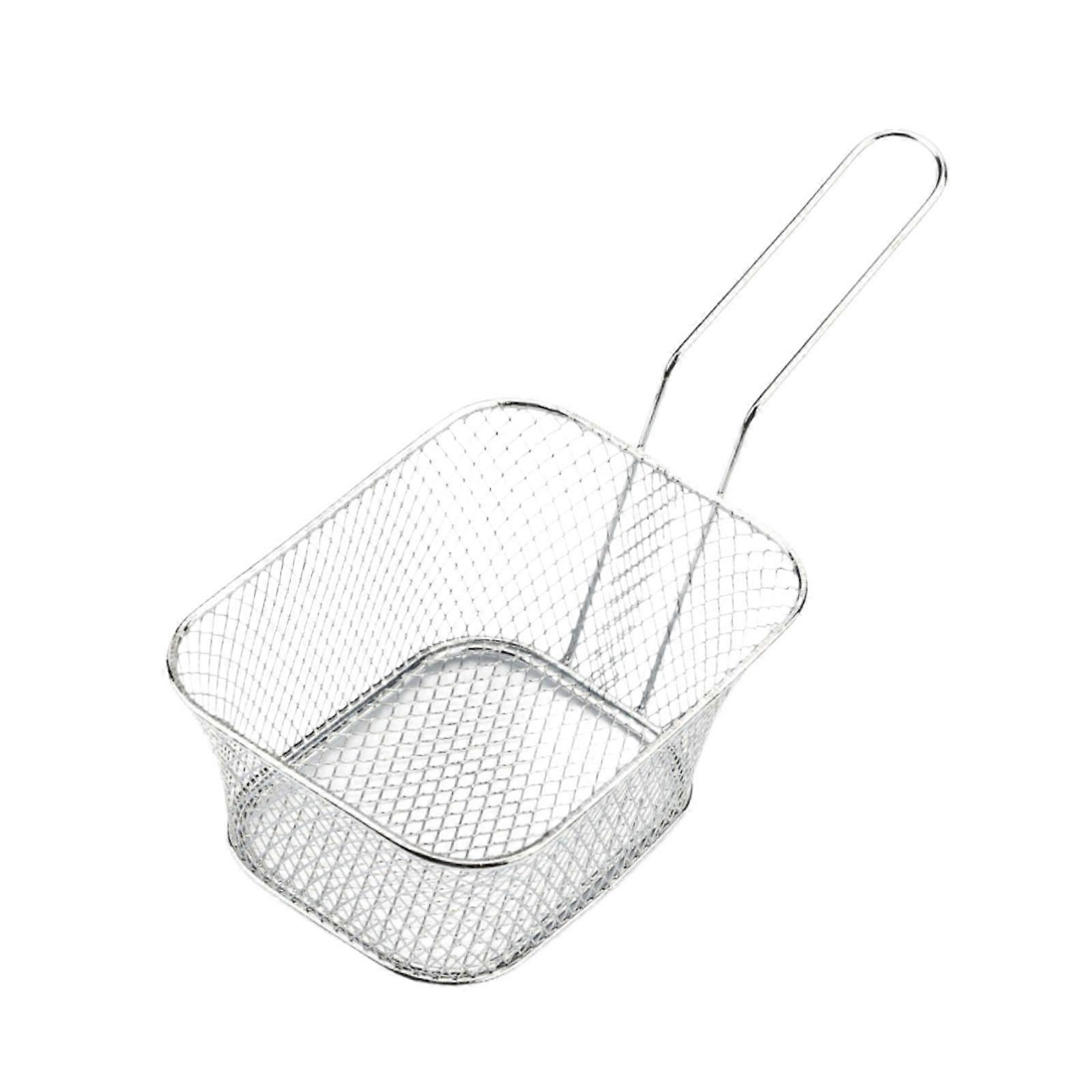 Deep Fry Basket Iron Frying Serving Basket for Chicken Home Onion Rings L