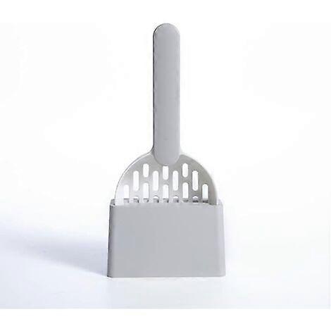 Pet Litter Scoop for Corrosion-resistant & Antibacterial Use, Space-saving Design with Hidden Hooks for Storage, Comfortable & Durable ABS Plastic