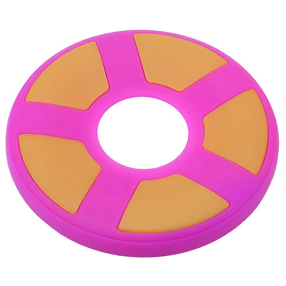 Dog Pet Flying Disc Training Tooth Resistant Bone Interaction Toy Paw Purple