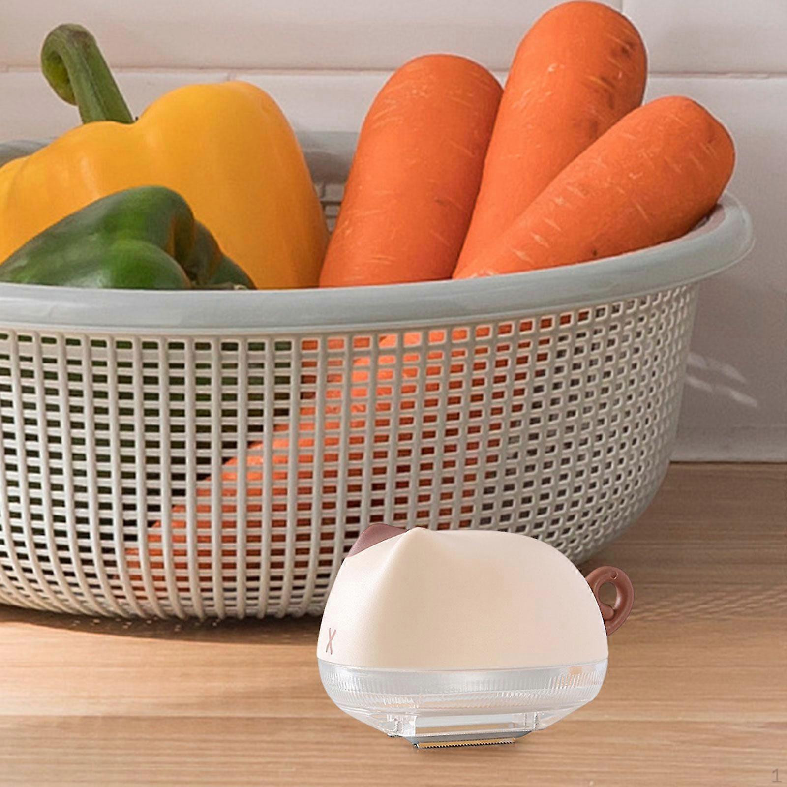 Vegetable Peeler Fruit with Container Handheld Multifunctional Storage for Zucchini