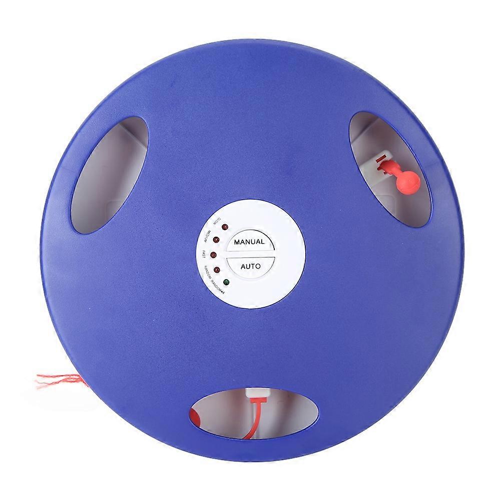 Blue and White Electric Interactive Cat Toy with Adjustable Speed, Auto Play Function, and Durable Material