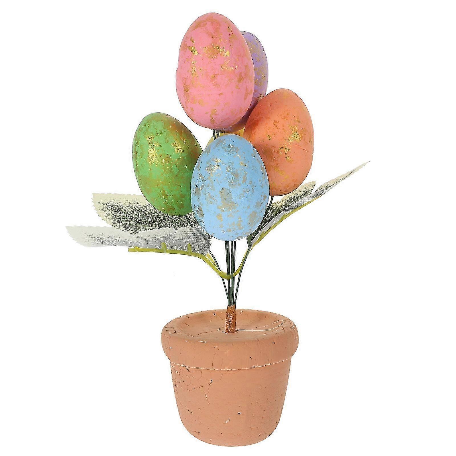 Easter Egg Bonsai Decoration Easter Egg Decoration Easter Desktop Decoration