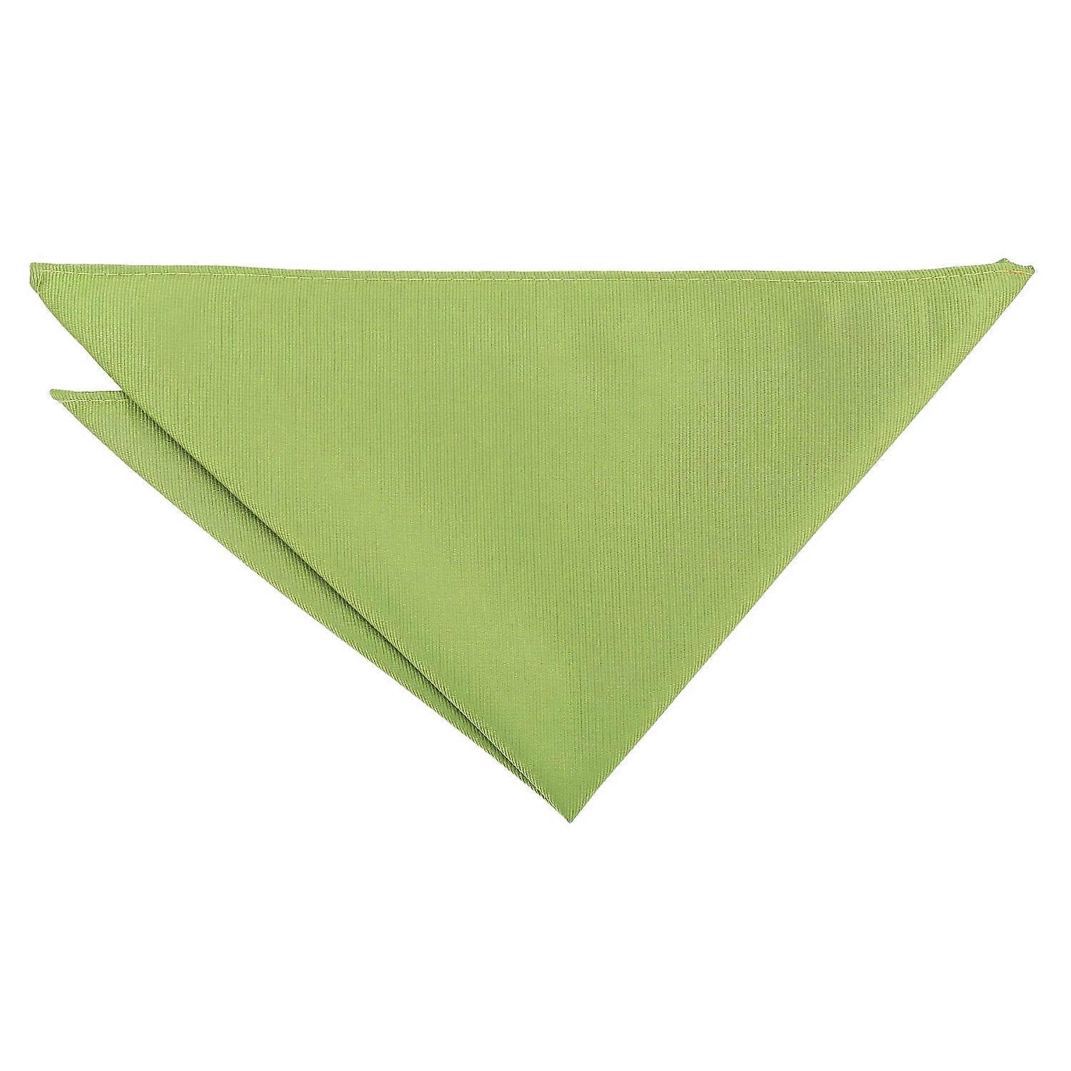 Moss Green Plain Twill Pocket Square