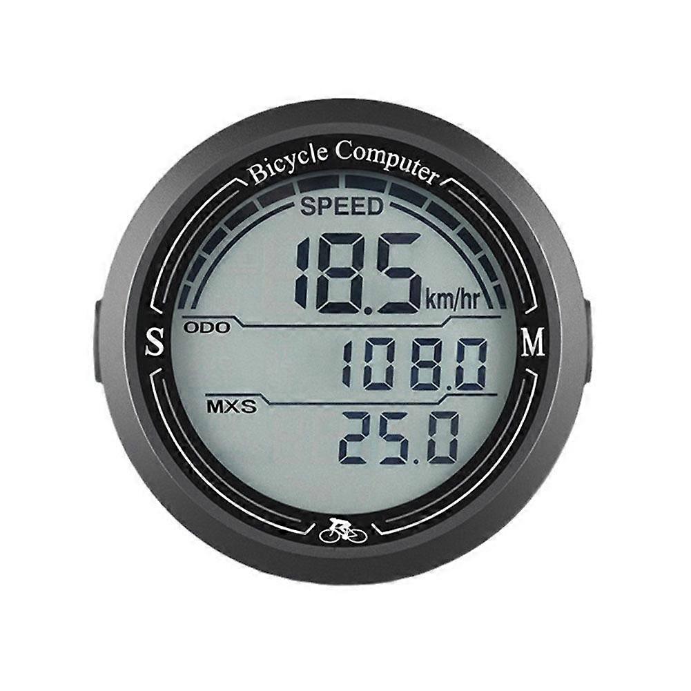 Wireless Bike Computer Bicycle Odometer LCD Screen Cycling Speedometer Mountain