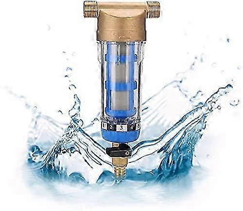 Reusable Spin-Down Sediment Water Filter-External Thread Sediment Pre-Filter(3/4" Male Thread)