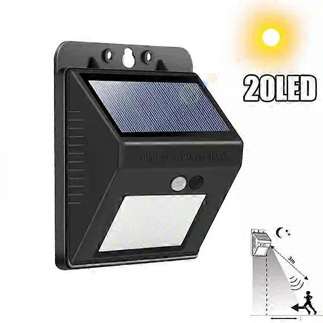 Solar Wall Lamp Wireless with Motion Sensor Human Waterproof Garden Decoration Spotlights Stairs Outdoor Wall Light