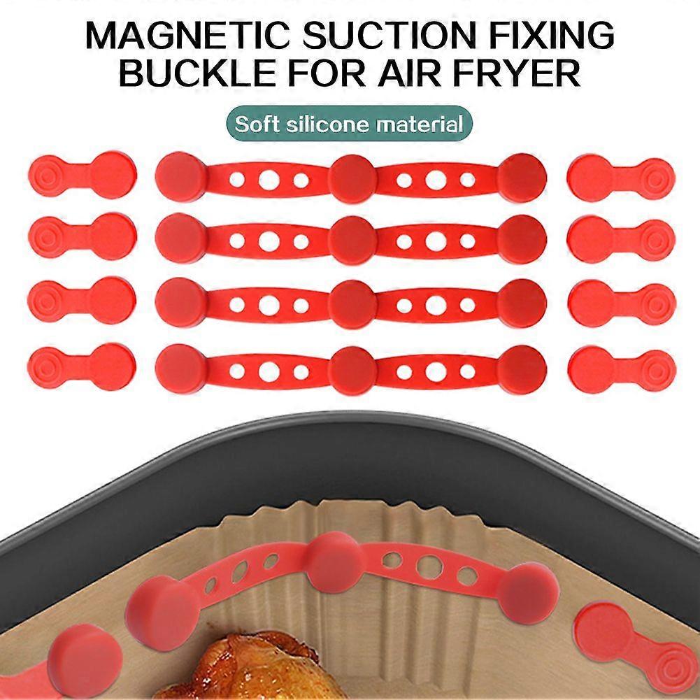 Airs Fryer Magnets Silicone Buckle for Fixing Airs Fryer Paper Liners Universal Airs Fryer Accessory Prevent Paper from to Burn