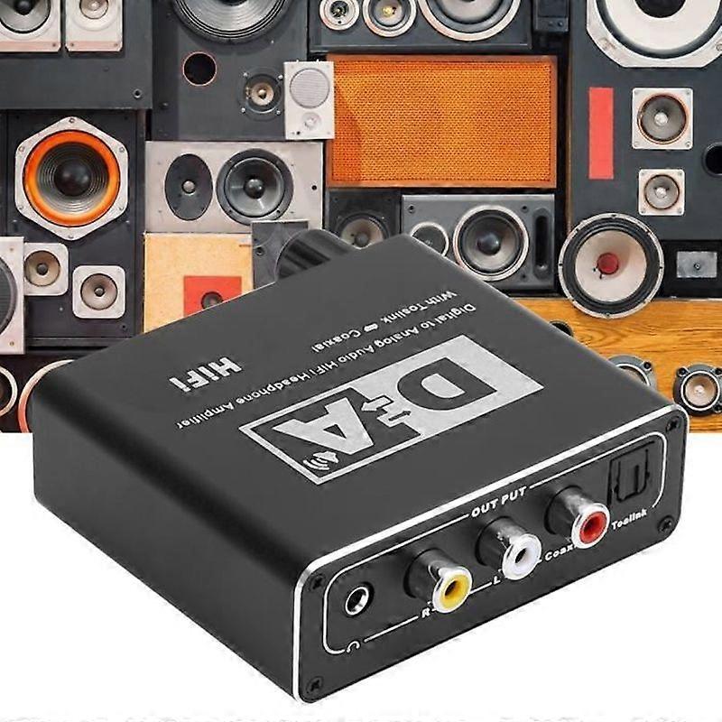 Digital Audio Decoder to Analog Converter 51 Audio Adapter 110-240V EU