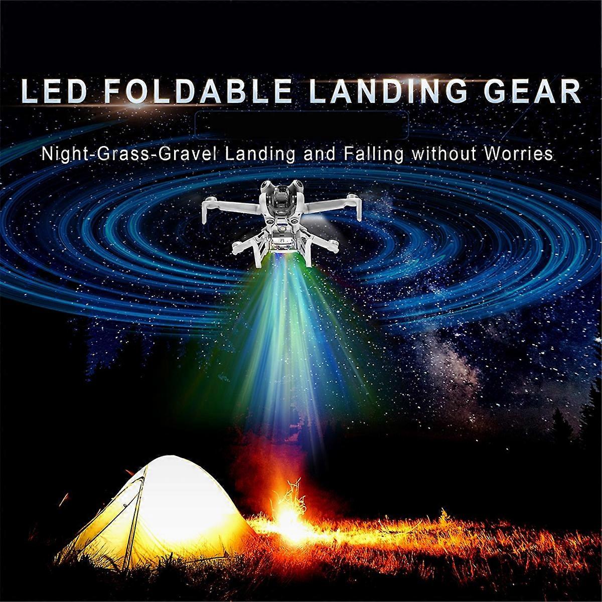 For DJI Mini 4 Pro Lighted Height Enhancement Kickstand Warning Light
