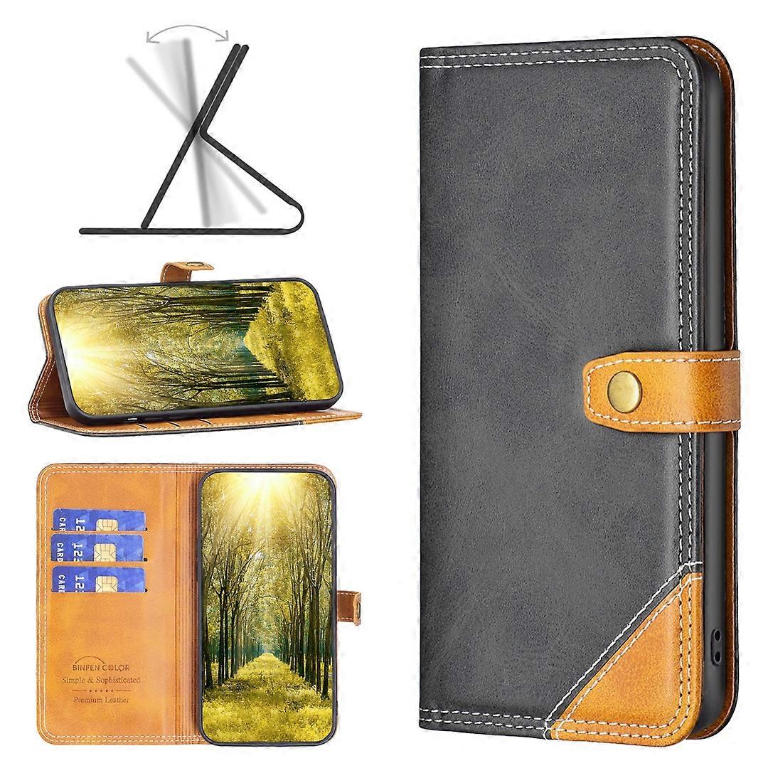 For Xiaomi 12 Color Matching Double Sewing Thread Leather Phone Case