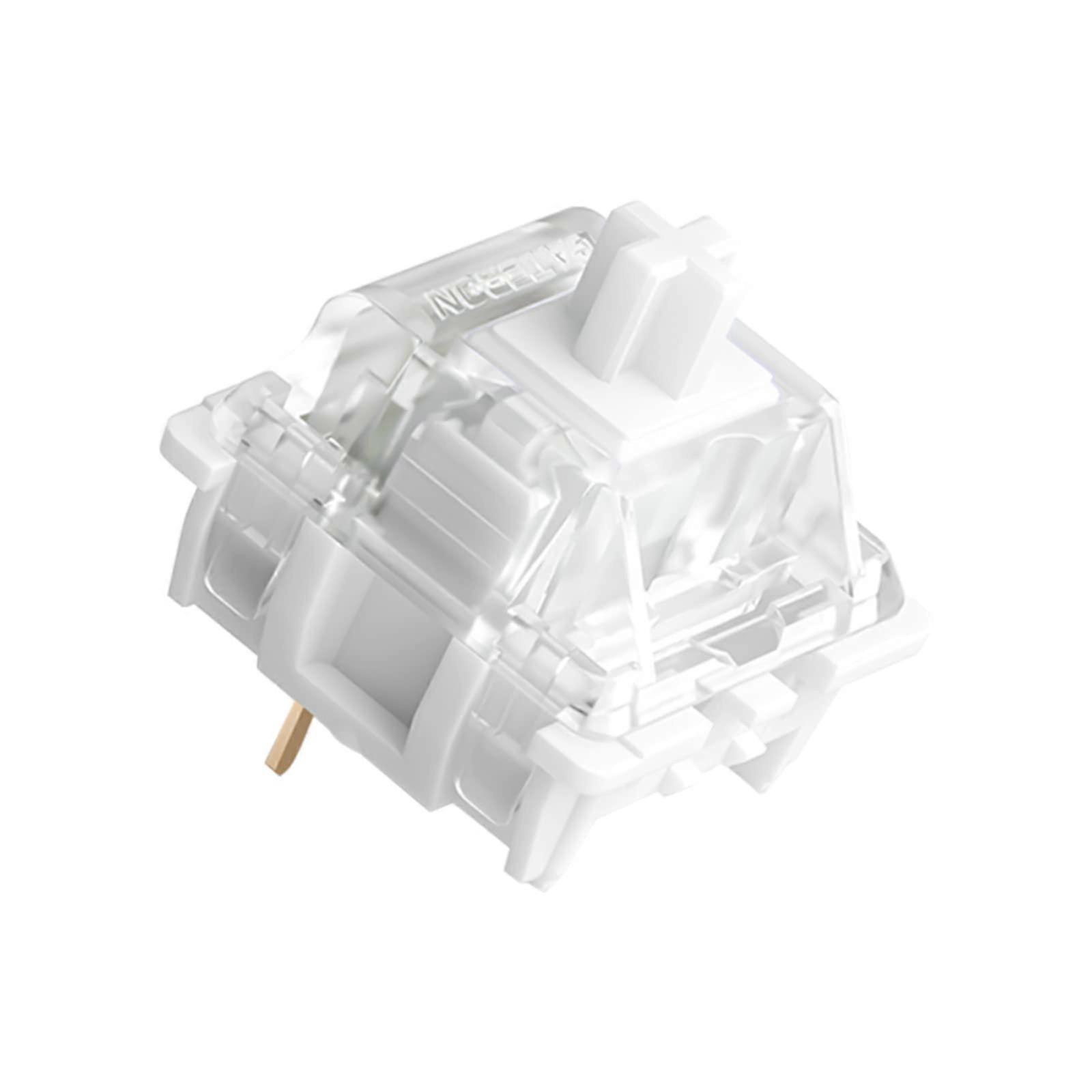 Patch Switch 3-Pin Keyboard Switches, Off Black Red Brown, White Shaft, 70 Pcs, GK61 GK64 GH60 Compatible