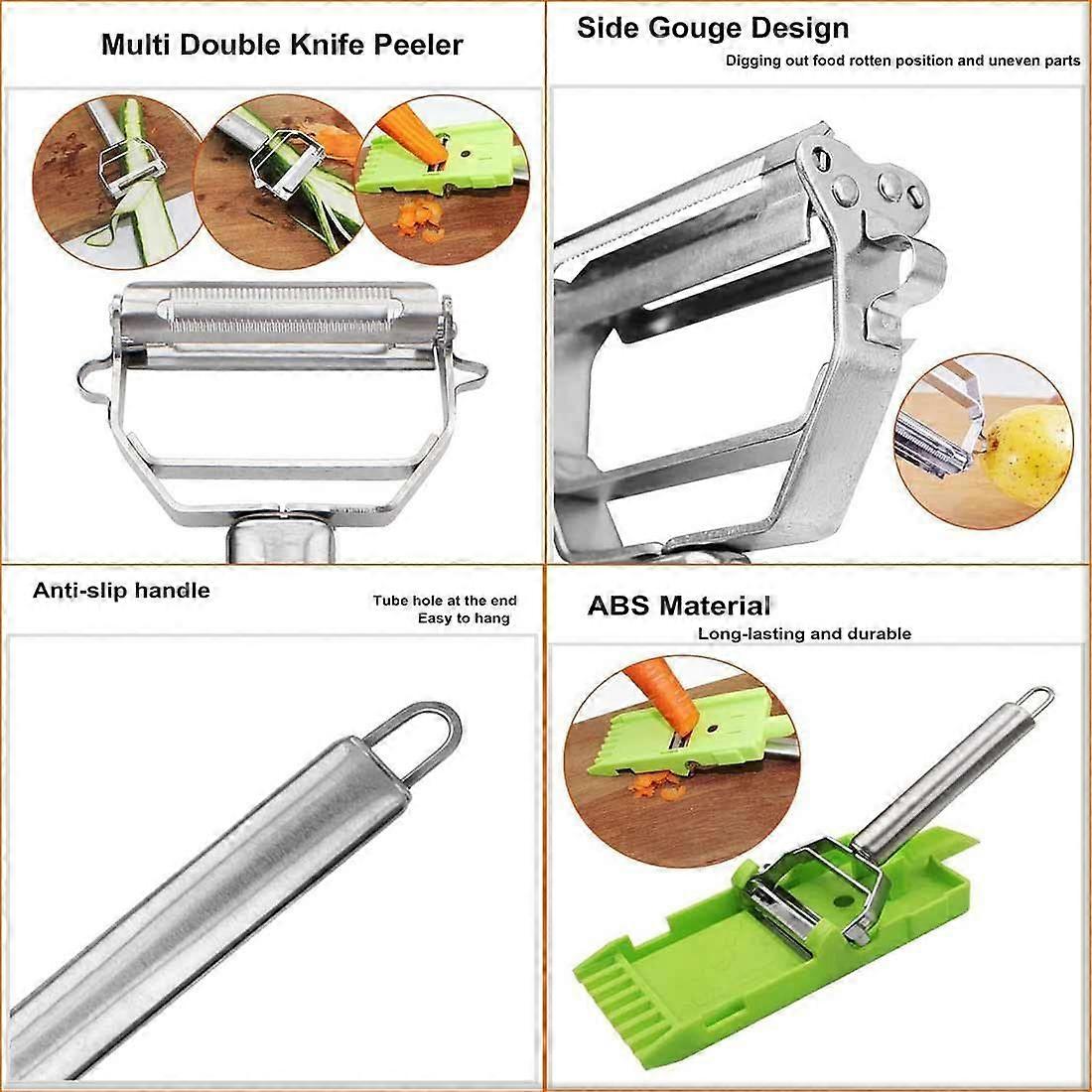 Upgrade 3 in 1 Fruit and Vegetable Peeler