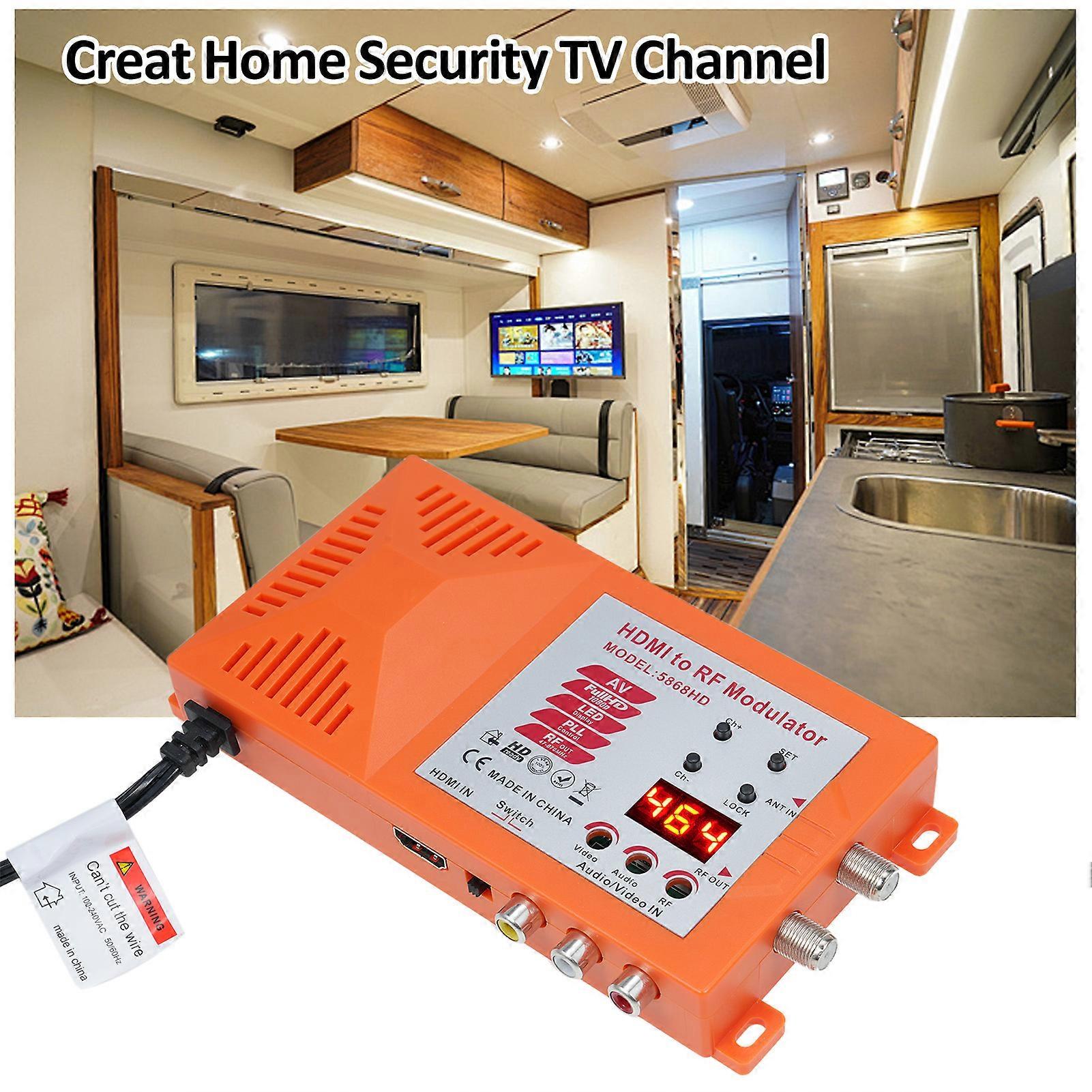 TV AV to RF RF Digital RF Modulator PAL NTSC Format TV and AV to RF Converter Home TV for HDTV Tuner Game Console