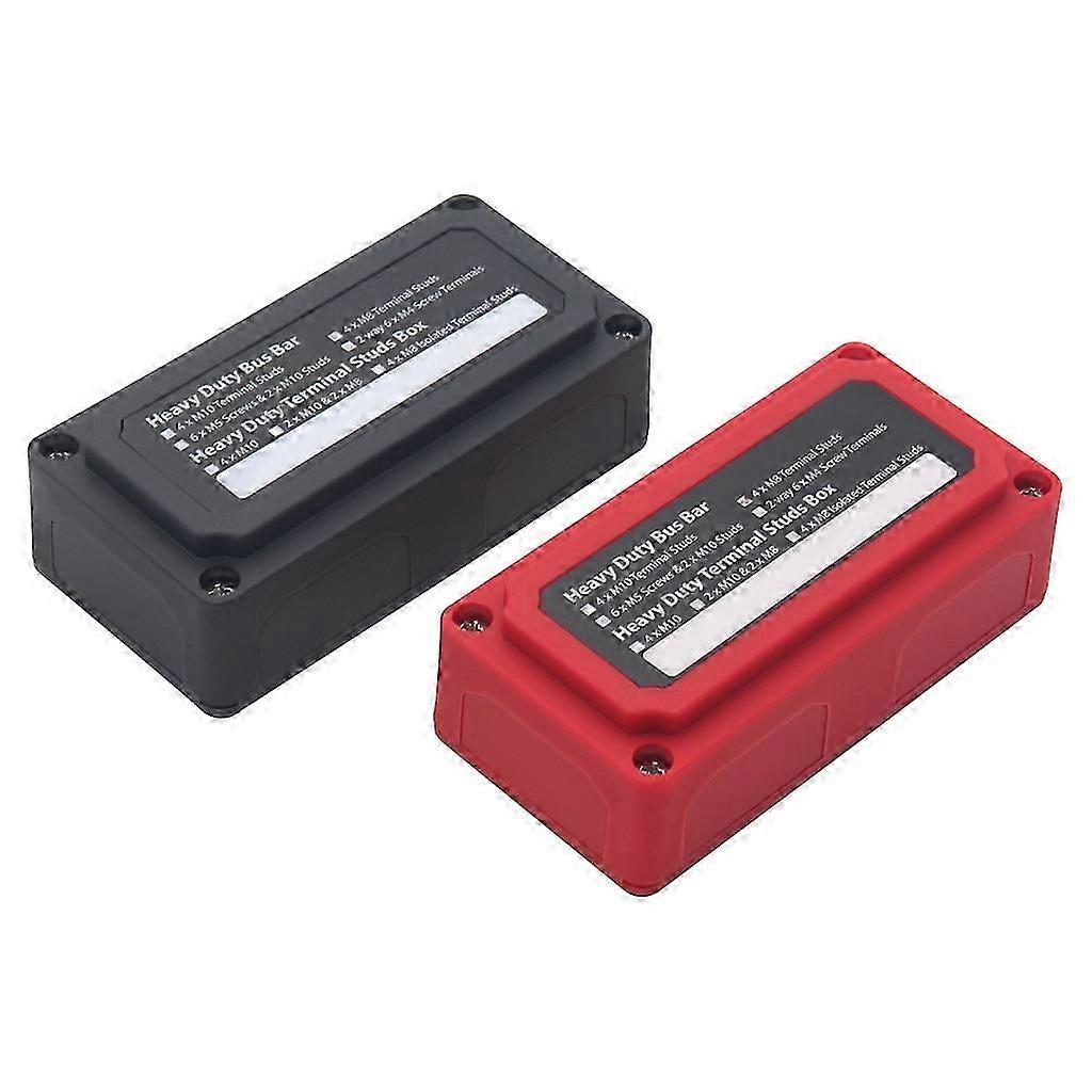 M8 High Current Terminal Box Convenient Wiring & Durable Design High Current Junction Box Lightweight for Vehicles & Boat
