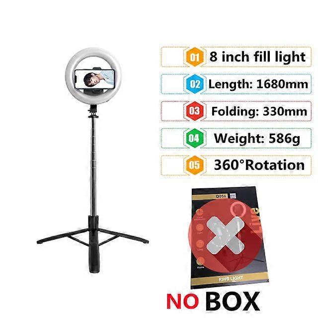 אלחוטי Bluetooth Selfie Stick חצובה מתקפל כף יד תריס מרחוק עם גדול LED טבעת צילום אור עבור אנדרואיד IOS