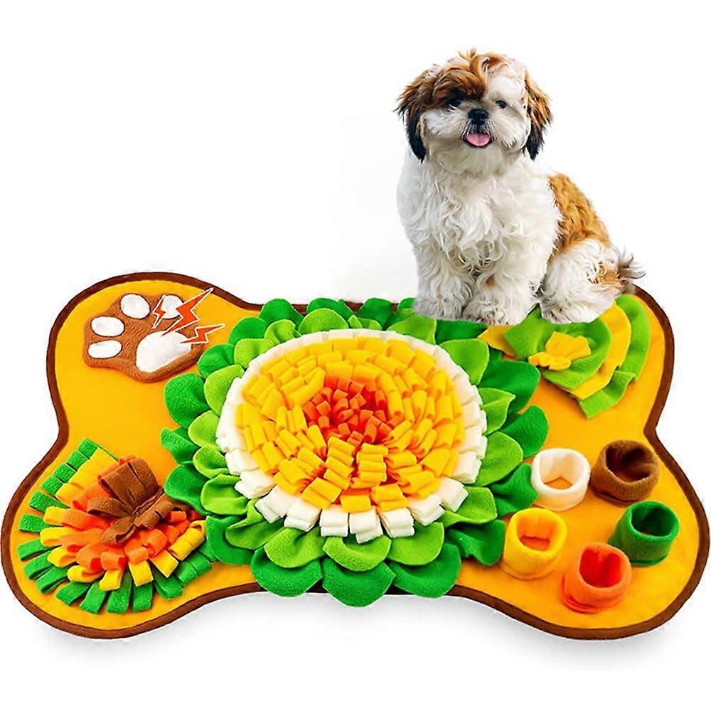 Dog Snuff Pads for Interactive Play and Slow Feeding, Machine Washable Non-Slip Dog Licking Puzzle Pads for Stress Relief