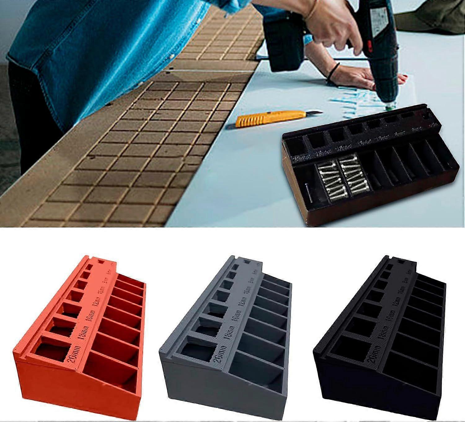 3D Printed Screw Length Sorter Tray Practical Screw Toolbox Organizer Nuts
