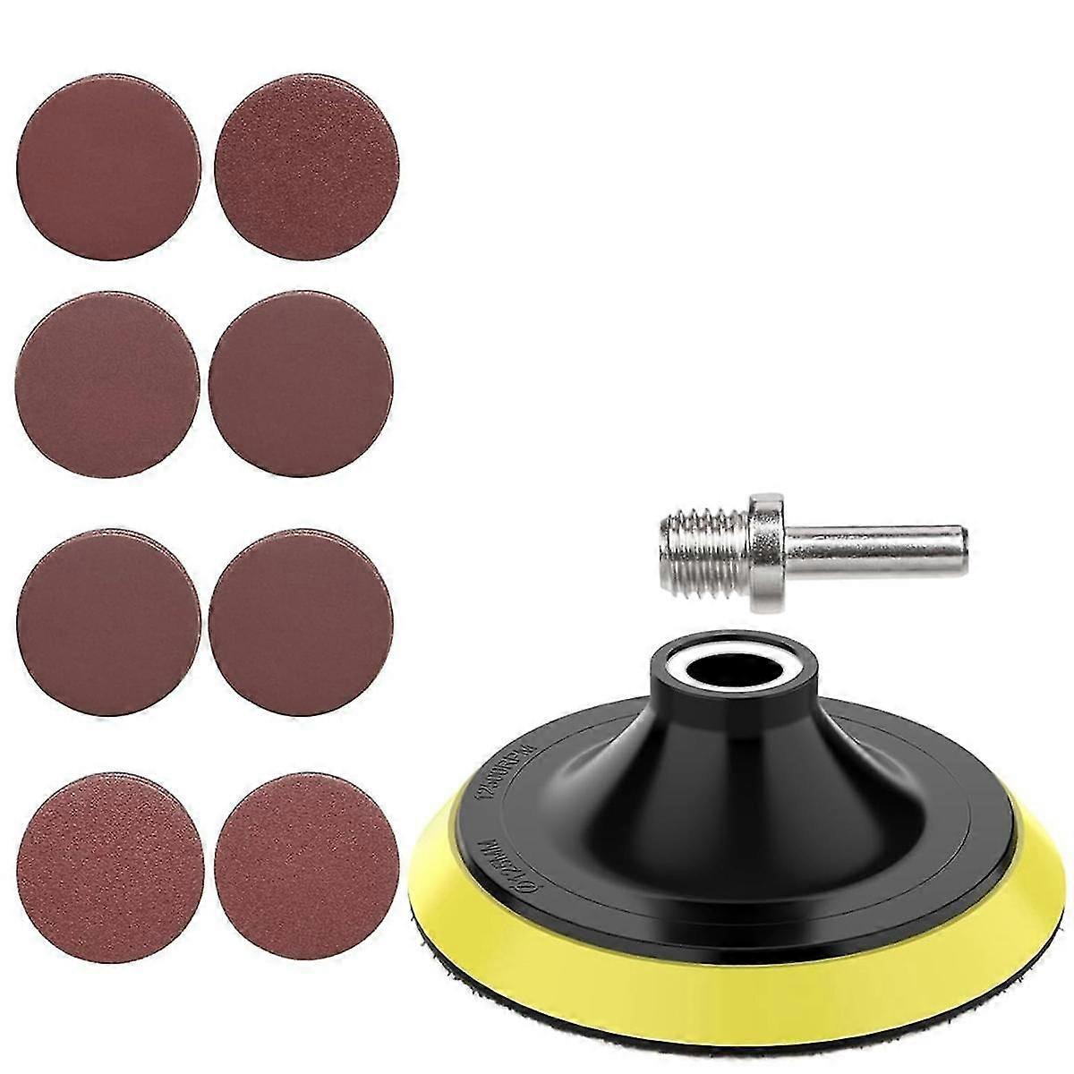 70 Pcs 5 Inch Hook & Loop Sanding Discs, Multi Grit, Compatible with Drills Angle Grinders