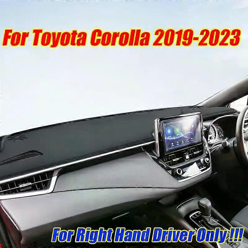 RHD Leder Armaturenbrett Abdeckung Dash Protector Pad Matte Für Toyota Corolla 2019-2023