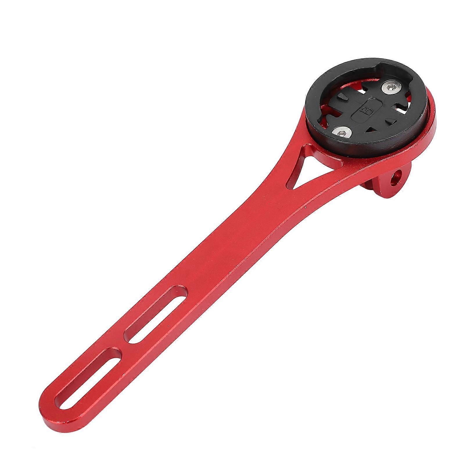 Cycling Computer Mount Aluminum Alloy Extended Riding Computer Mount Bracket Set for Bryton Red 