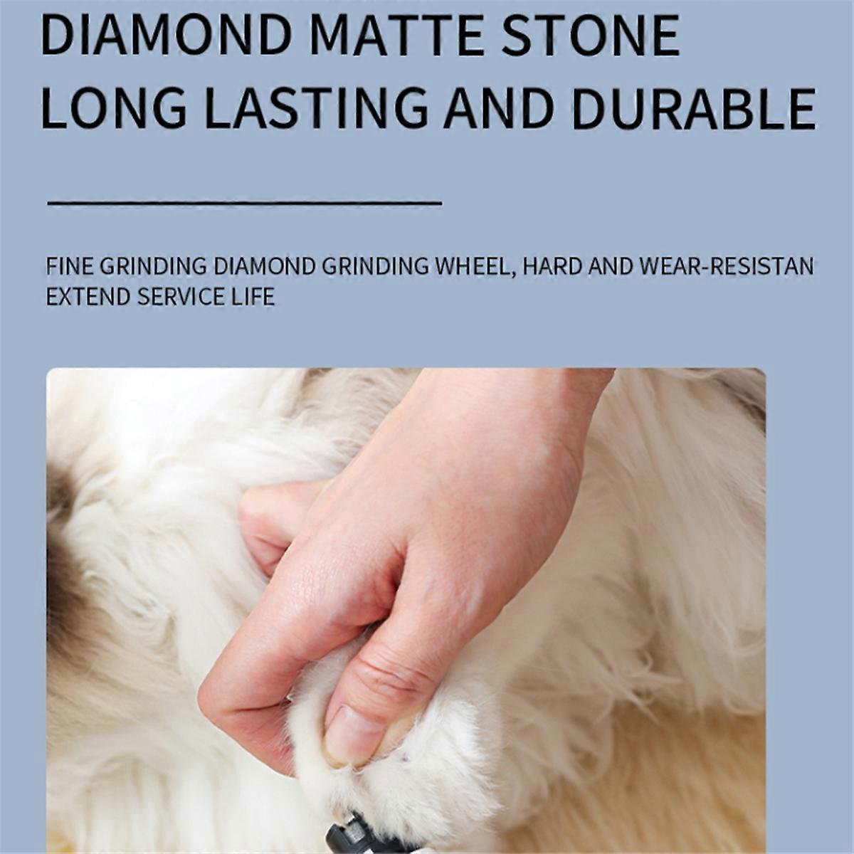 Electric Dog Nail Clippers for Dog Nail Grinders Rechargeable LED Light Pet Quiet Cat Paws Nail Groo